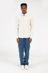 Men's Slim Fit Striped Long Sleeve Shirt