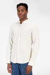 Men's Slim Fit Striped Long Sleeve Shirt