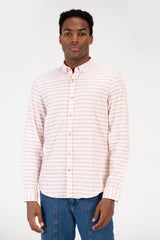 Men's Slim Fit Striped Long Sleeve Shirt