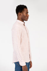 Men's Slim Fit Striped Long Sleeve Shirt