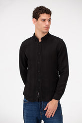 Men's Slim Fit Striped Long Sleeves Shirt