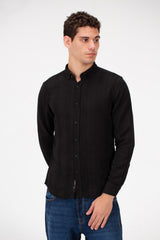 Men's Slim Fit Striped Long Sleeves Shirt