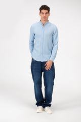 Men's Slim Fit Striped Long Sleeves Shirt