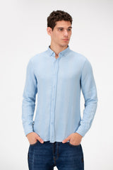 Men's Slim Fit Striped Long Sleeves Shirt