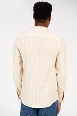 Men's Summer Striped Slim Fit Poplin Shirt
