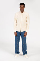 Men's Summer Striped Slim Fit Poplin Shirt