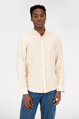 Men's Summer Striped Slim Fit Poplin Shirt