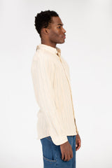 Men's Summer Striped Slim Fit Poplin Shirt