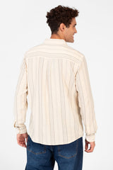Men's Striped Long Sleeve Regular Fit Shirt