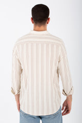 Mens Slim Fit Shirt With Front Pockets And Long Sleeves