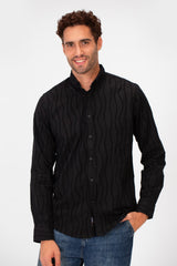Men's Long Sleeved Striped Slim Fit Shirt In A Comfortable Practical Fit