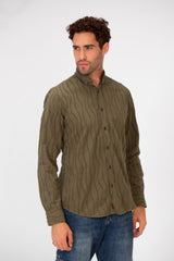 Men's Long Sleeved Striped Slim Fit Shirt In A Comfortable Practical Fit
