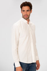 Men's Long Sleeved Striped Slim Fit Shirt In A Comfortable Practical Fit