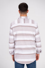 Men's Checked Soft Material Unique Style Shirt Perfect For Chilly Days Or Casual Outings