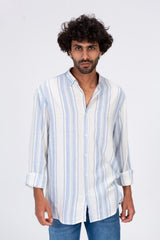 Mens Striped Shirt With Long Sleeves And Cotton Material Suitable For Every Day