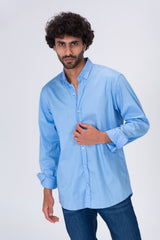 Mens Basic Plain Shirt With Collar And Basic Details For Every Day