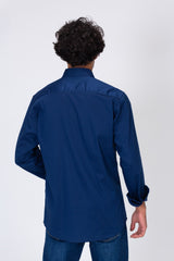 Mens Basic Plain Shirt With Collar And Basic Details For Every Day
