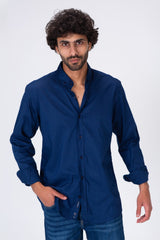 Mens Basic Plain Shirt With Collar And Basic Details For Every Day