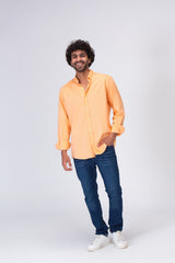 Mens Basic Plain Shirt With Collar And Basic Details For Every Day