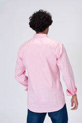 Mens Basic Plain Shirt With Collar And Basic Details For Every Day