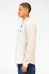 Men's Basic Slim Fit Shirt With Front Pockets
