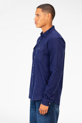 Men's Basic Slim Fit Shirt With Front Pockets