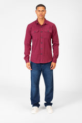 Men's Basic Slim Fit Shirt With Front Pockets