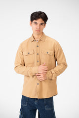Men's Linen Slim Fit Long Sleeve Shirt