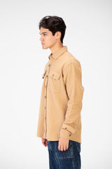 Men's Linen Slim Fit Long Sleeve Shirt