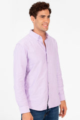 Men's Basic Long Sleeve Regular Fit Shirt