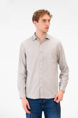 Men's Basic Long Sleeve Regular Fit Collar Shirt