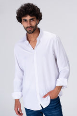 Mens Regular Fit Basic Plain Shirt With Comfortable Material