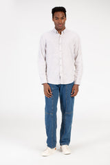 Men's Basic Slim Fit Poplin Long Sleeve Shirt