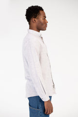 Men's Basic Slim Fit Poplin Long Sleeve Shirt