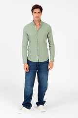Men's Basic Slim Fit Jakar Shirt