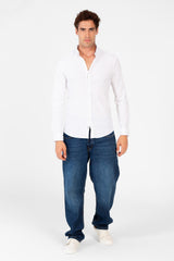 Men's Basic Slim Fit Jakar Shirt