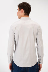 Men's Basic Plain Slim Fit Shirt In Comfortable Material
