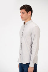 Men's Basic Plain Slim Fit Shirt In Comfortable Material
