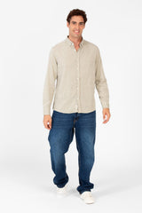 Men's Basic Regular Fit Long Sleeve Shirt
