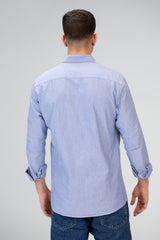 Mens Basic Plain Slim Fit Long Sleeves Shirt