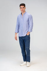 Mens Basic Plain Slim Fit Long Sleeves Shirt