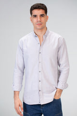 Mens Basic Plain Slim Fit Long Sleeves Shirt