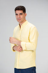 Mens Basic Plain Slim Fit Long Sleeves Shirt