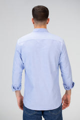 Mens Basic Plain Slim Fit Long Sleeves Shirt