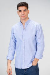 Mens Basic Plain Slim Fit Long Sleeves Shirt