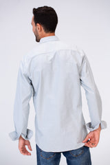 Mens Basic Plain Slim Fit Long Sleeves Shirt