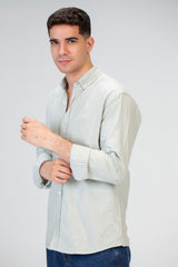 Mens Basic Plain Slim Fit Long Sleeves Shirt