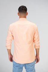 Mens Basic Plain Slim Fit Long Sleeves Shirt