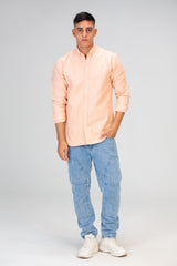 Mens Basic Plain Slim Fit Long Sleeves Shirt