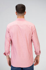 Mens Basic Plain Slim Fit Long Sleeves Shirt
